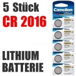 Camelion CR2016 Lithium Knopfzellen
